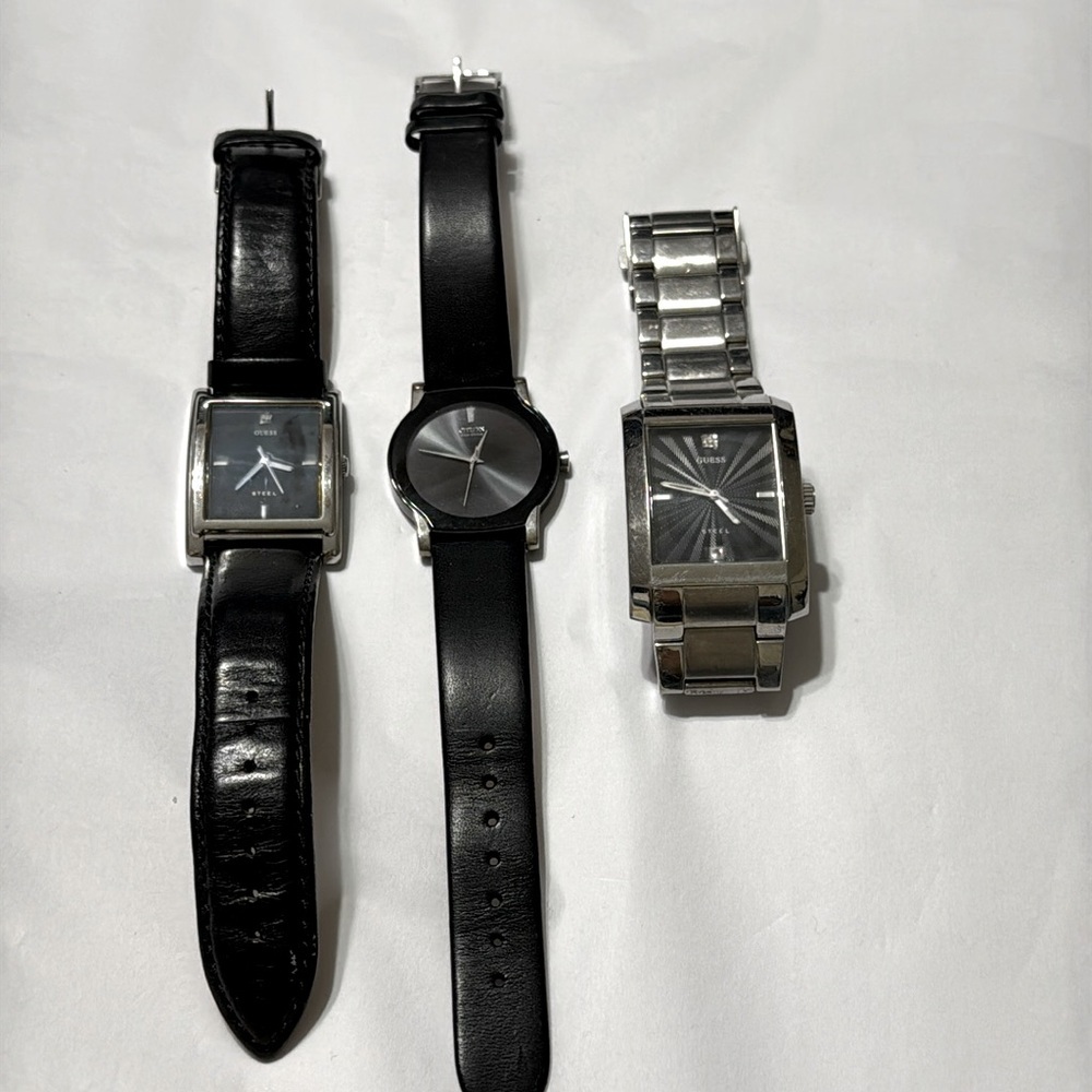 3 Citizen and Guess watches